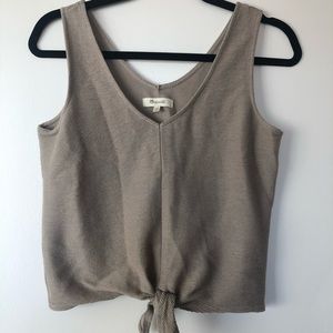 Madewell tie front tank
